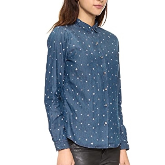 Scotch & Soda Chambray Star Button Up - Picture 2 of 8